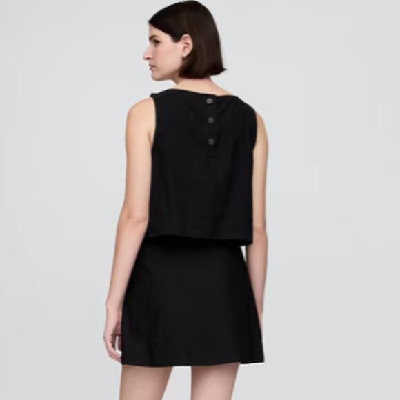 NWT GAP linen blend crop shell tank top - Picture 6 of 7